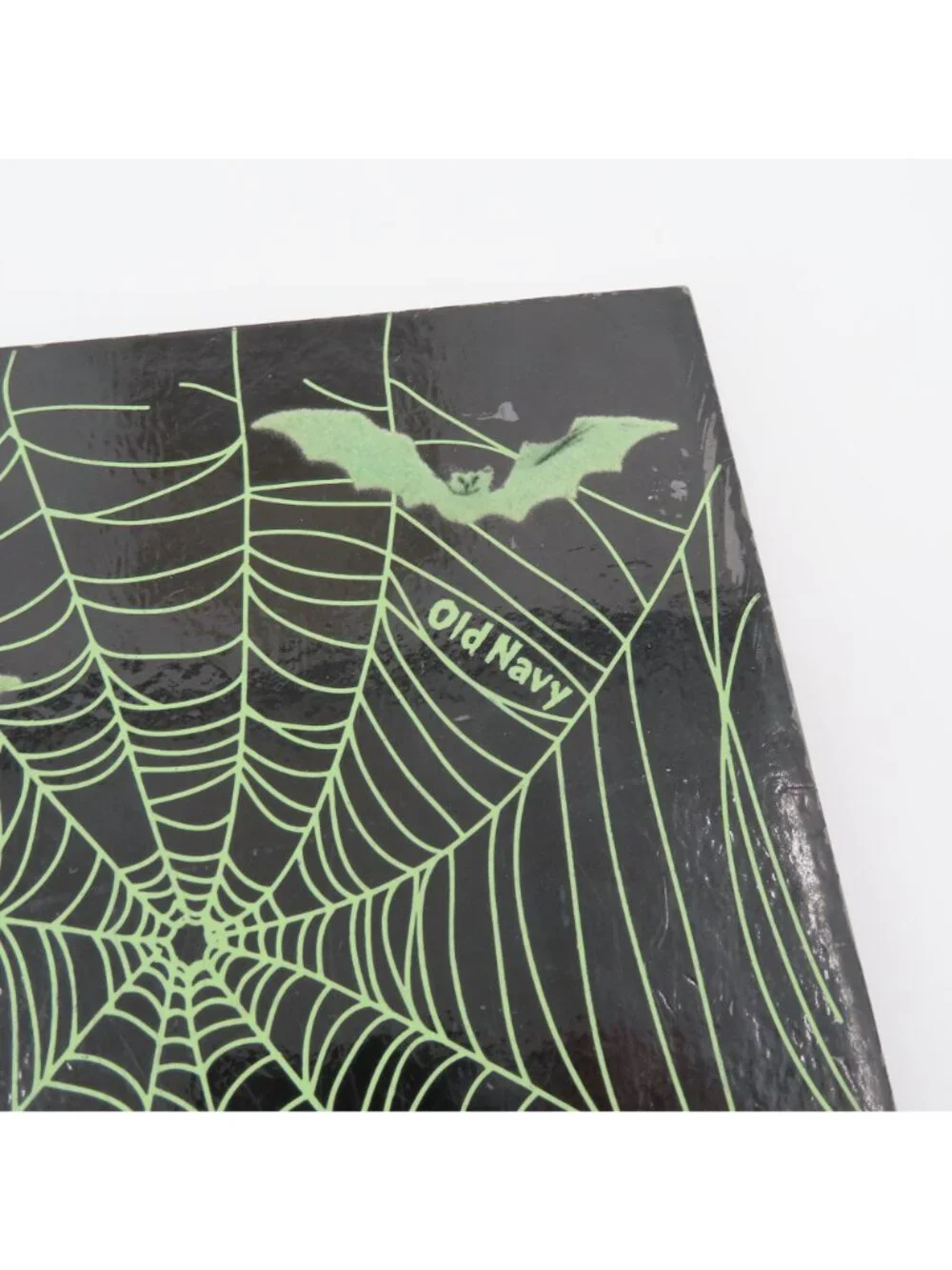 Y2K Old Navy Halloween Felt Bats Spiderweb Spiral Journal Notebook 6in x 8.5in
